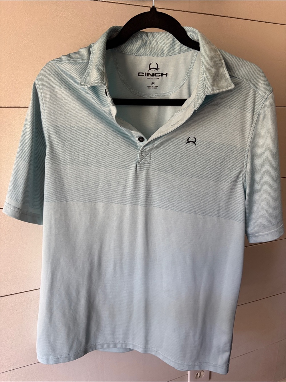 Cinch Men's Light Blue Ombre Polo